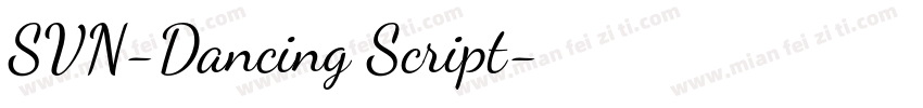 SVN-Dancing Script字体转换